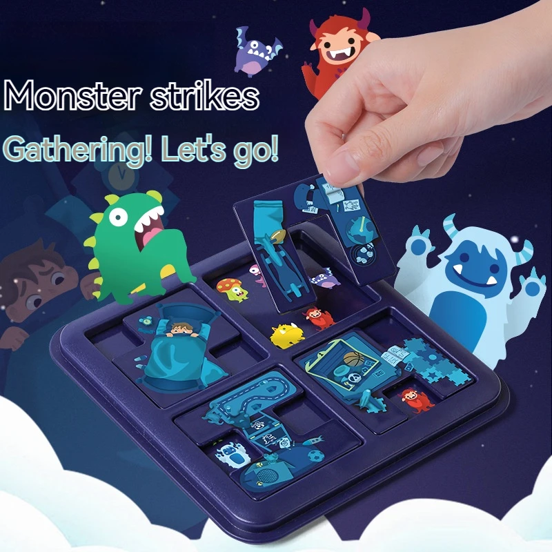 Puzzle Monster Maze Strategy Board Games Portable Hide and Seek Multiplayer Interactive Party Table Game Toys Gift for Kids