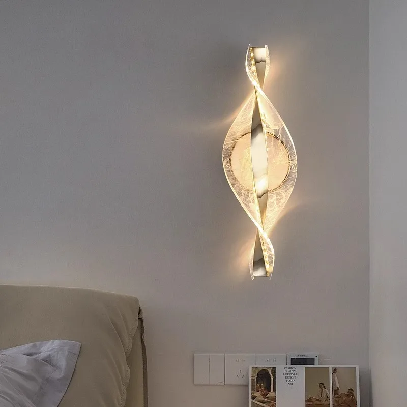 

LED Modern Design Wall Sconce,Lustre interior lights house night light wall lamp gold black Mood light for bedroom Bedside