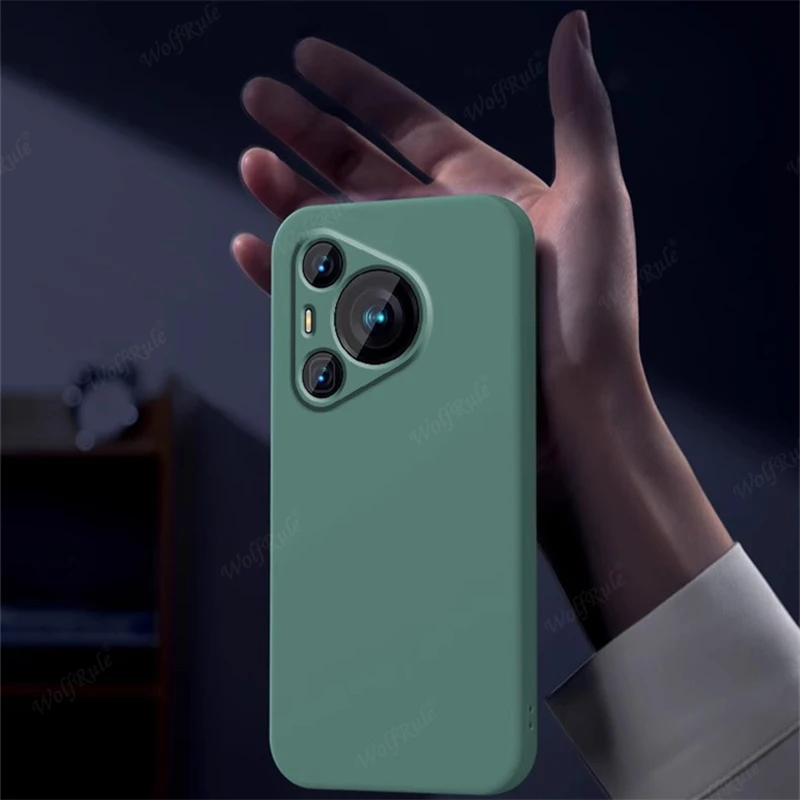 For Huawei Pura 70 Case Cover Huawei Pura 70 Capas Phone Bumper Back Shockproof Liquid Silicone TPU Soft Fundas Huawei Pura 70