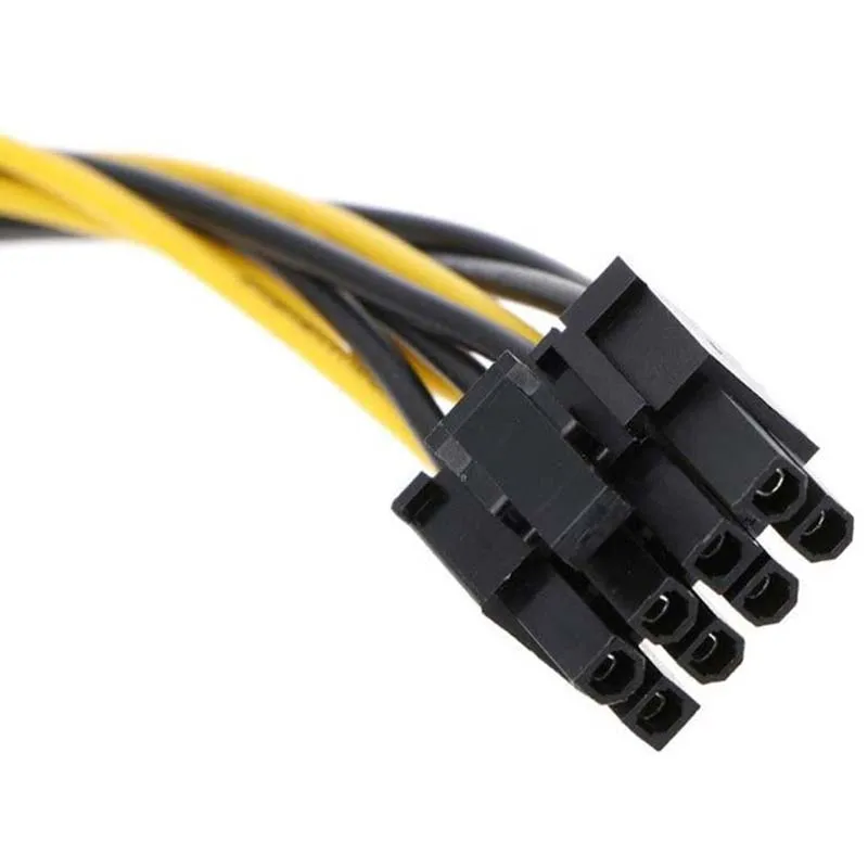 Dual SATA 15Pin To 8Pin Graphic Card Power Adapter Cable 20Cm PCIE SATA Power Supply Cable 8P To SATA