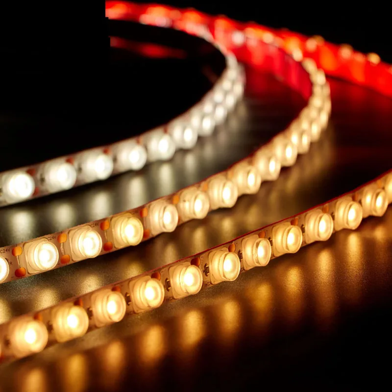 5m 24v Wall Washer Flexible Strip Adhesive Ribbon Soft Tape Optical Len Module Strip Light Project Wall Engineer Building House