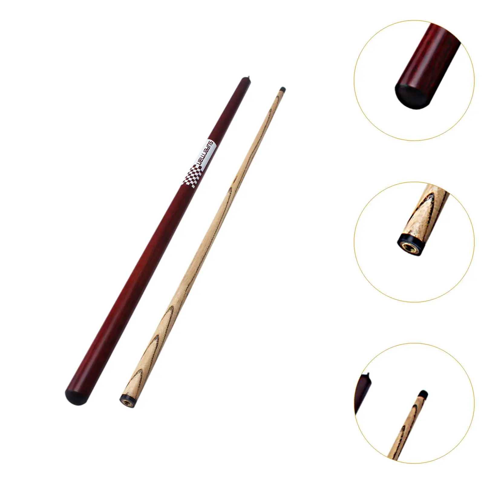 Jump Break Cue Pool Cue Professional Two Section 13mm Tip Center Joint Cue 56