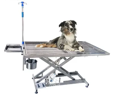 Vet electric surgery table operation veterinary operating table pet dog cat surgical groom table