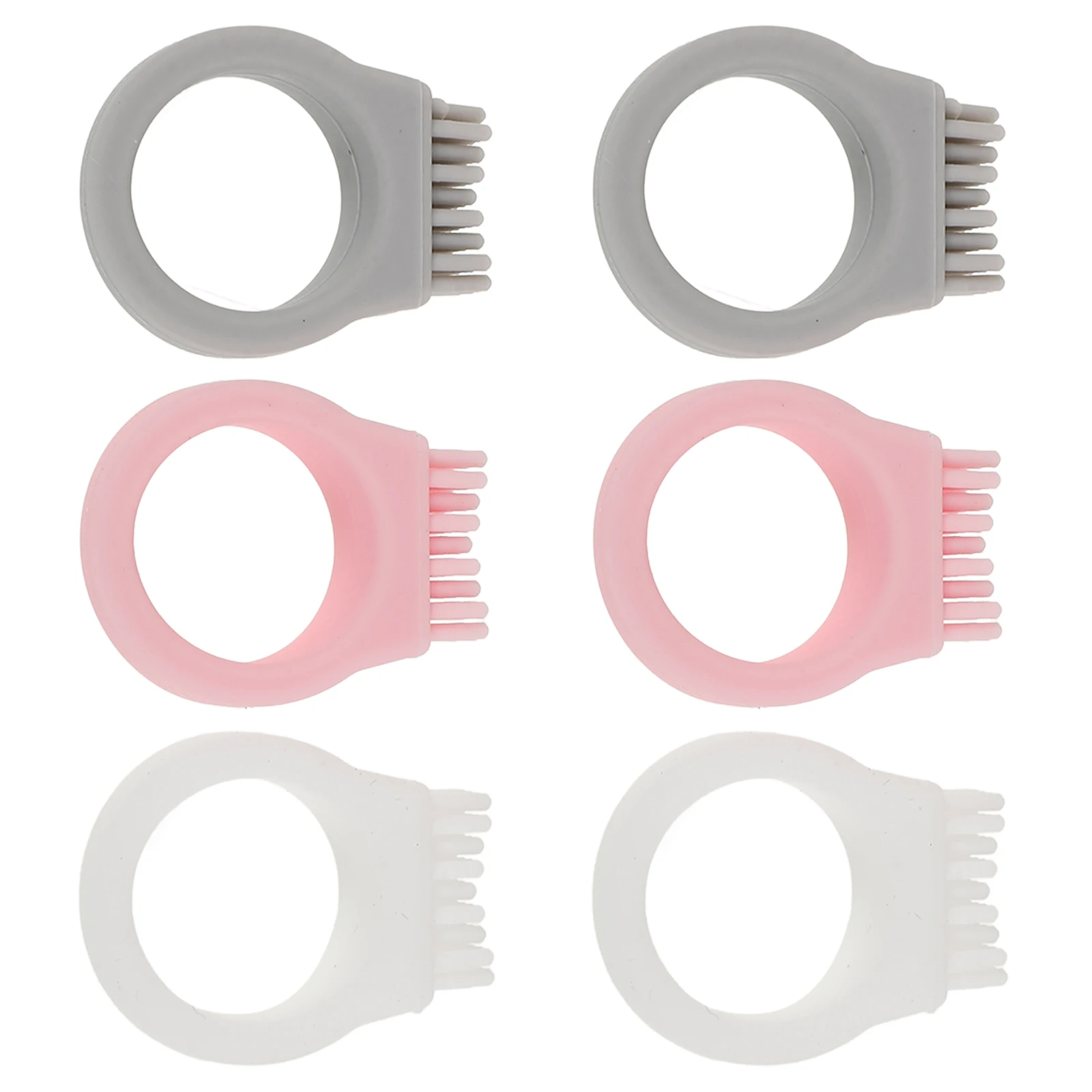 

6 Pcs Finger Ring Traveler Use Toothbrush Soft Bristles Mini Traveler Use Toothbrush Small Clean Tools Oral Health