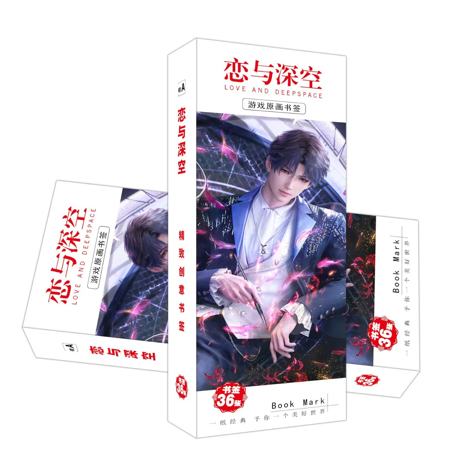 Zayneゲームの愛と深さの紙のしおり、キャラクター、記念品、rafayel、キャラクター、メッセージカード、文房具、36個、セット