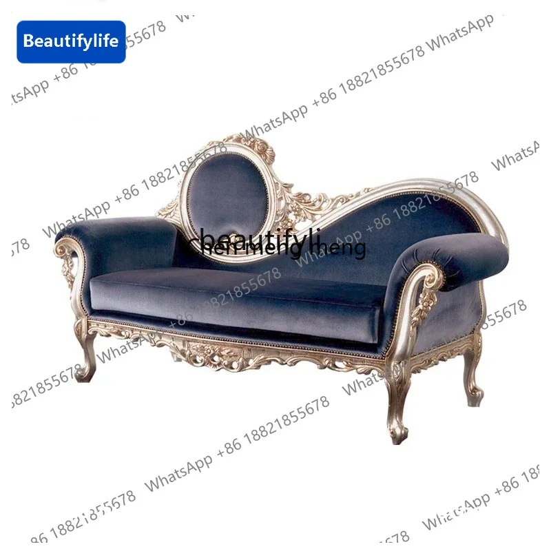 

183High-end French luxury concubine chair European neoclassical single chair, luxury concubine lounge chair