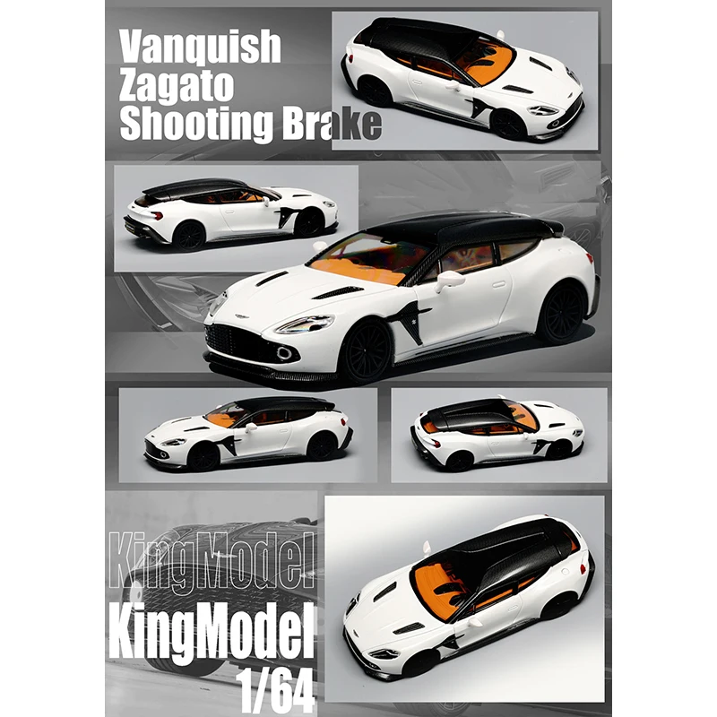 PreSale KING 1:64 Vanquish Zagato Shooting Brake Diecast Diorama Car Model Collection Toy