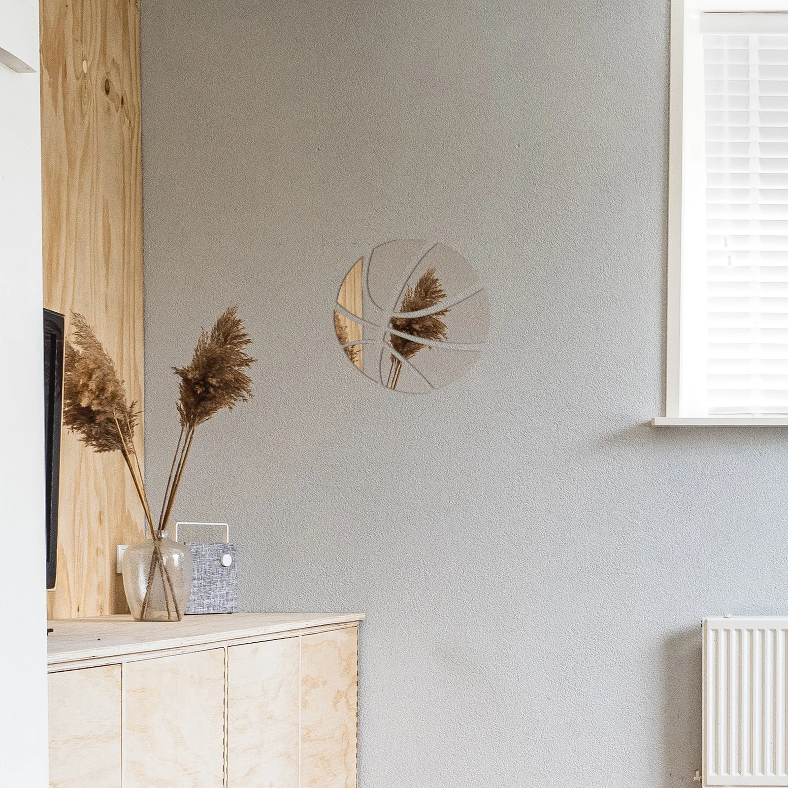

Basketball Wall Sticker Silver Acrylic Mirror Decor Mini Balls Decals Peel Stick Home Bedroom Family DIY Waterproof Sport JM584