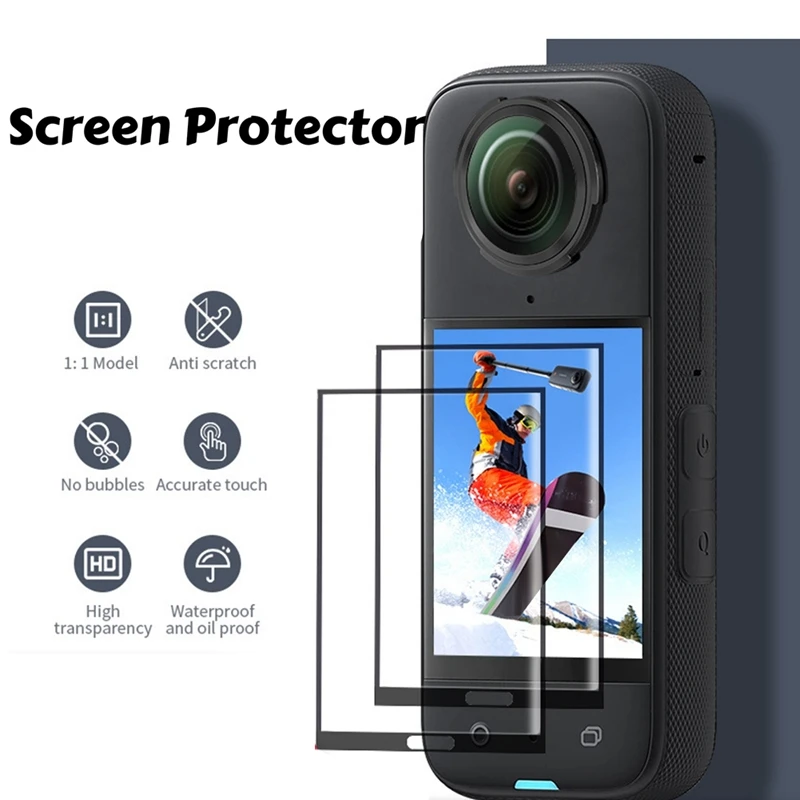 For Insta360 X4 Screen Protector Tempered Glass Film Protective for Insta 360 X4 Action Camera Accessories