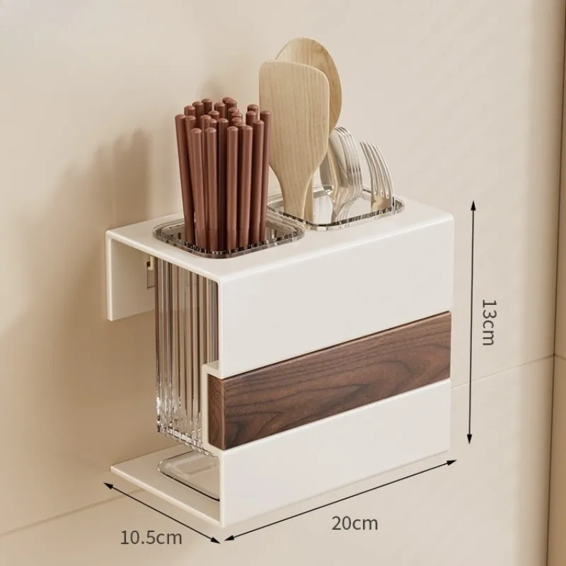 

Бытовой кухонный держатель для палочек для еды, настенная сливная корзина для палочек для еды, настенный ящик для хранения с быстрым совок