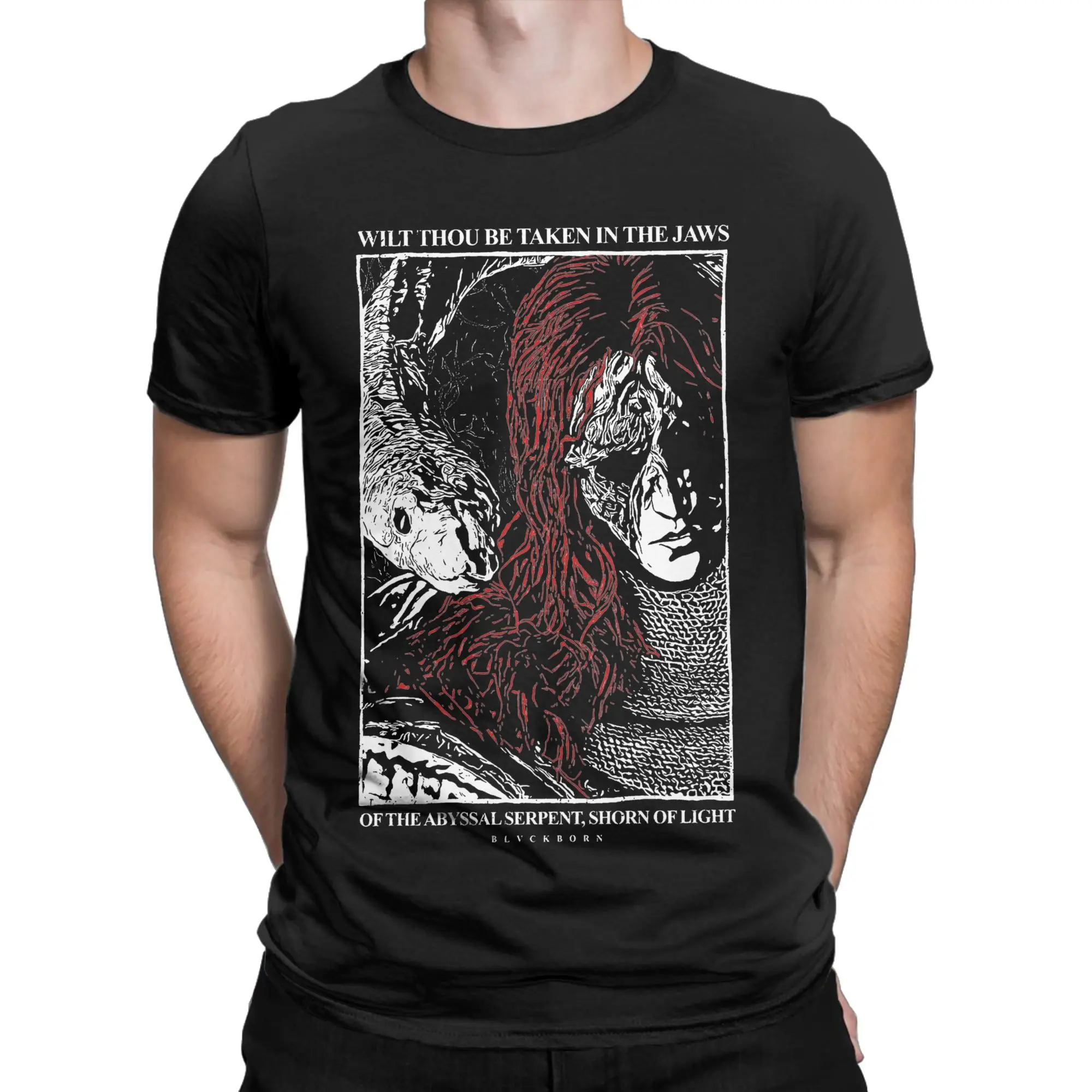 Messmer ER Game T-Shirt for Men  Creative Pure Cotton Tees Round Neck Short Sleeve T Shirt 4XL 5XL Tops