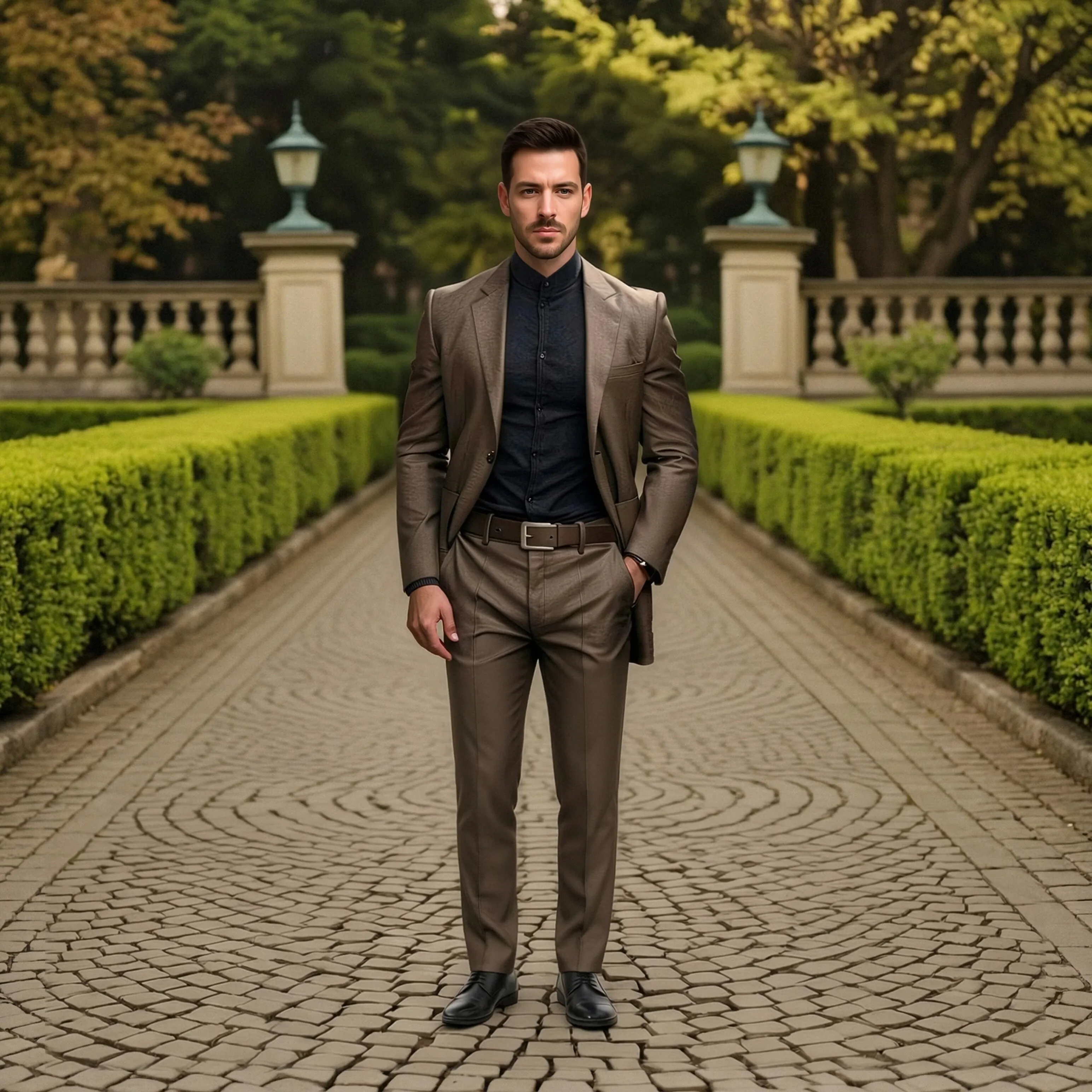 

Custom Slim Fit Tuxedo Suit Three Piece Set One Button Blazer Vest Pants for Wedding Prom Business by OPEODLY Mens Formal Wear