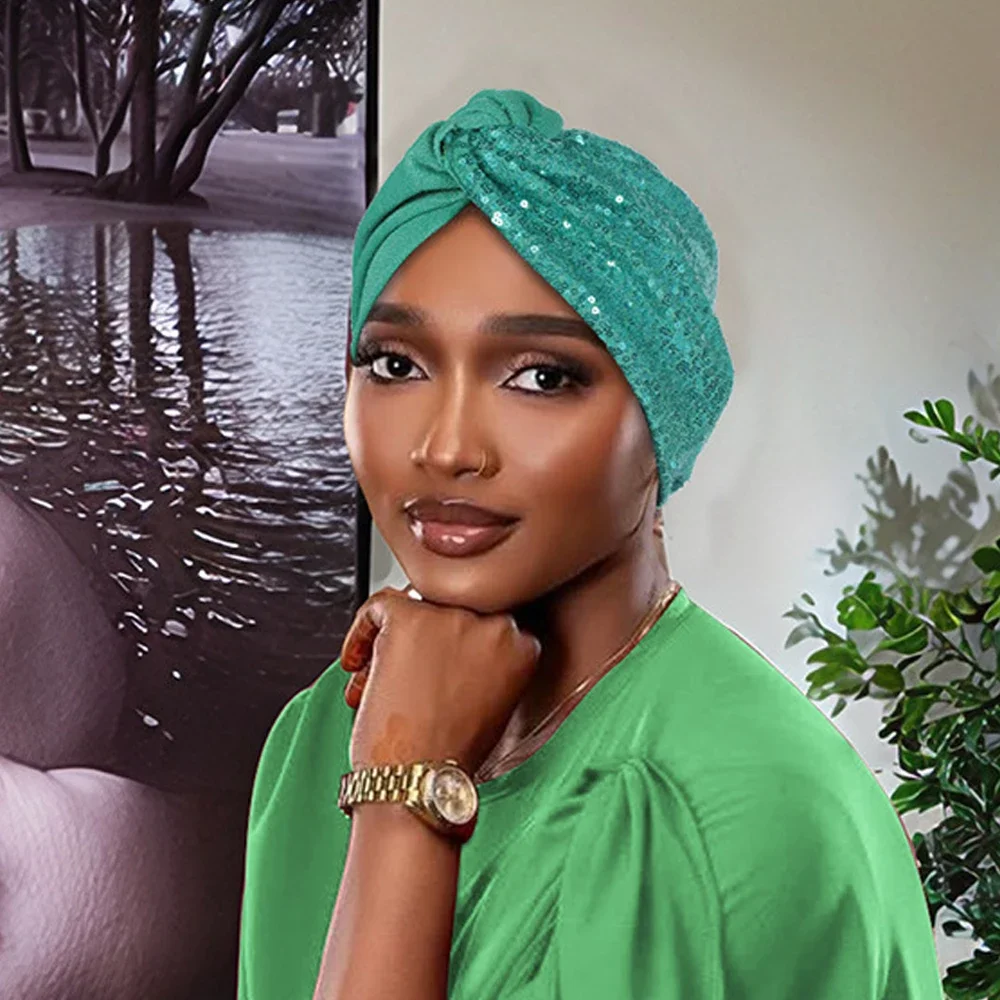 

Африканский женский тюрбан, шапка с химиотерапией, шапка с раком, нижний шарф, шапочки, капот, платок с узлом, мусульманский хиджаб, повязка на голову, Turbante Mujer