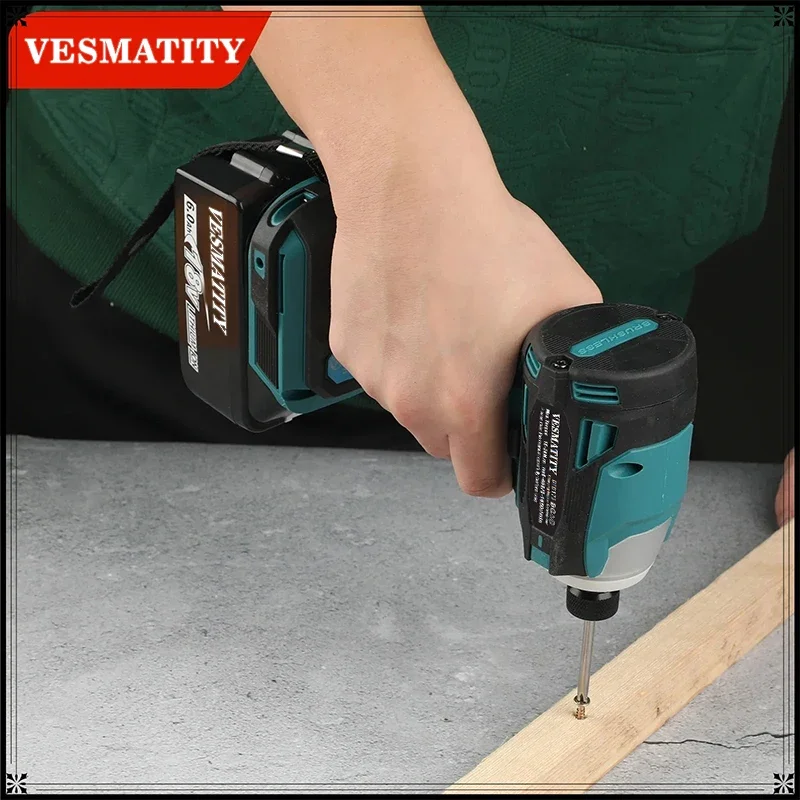 DTD173 Cordless  Impact Driver 180Nm Electric Drill Screwdriver with LED Light Multi-function Household Tool For 18V-20VBattery