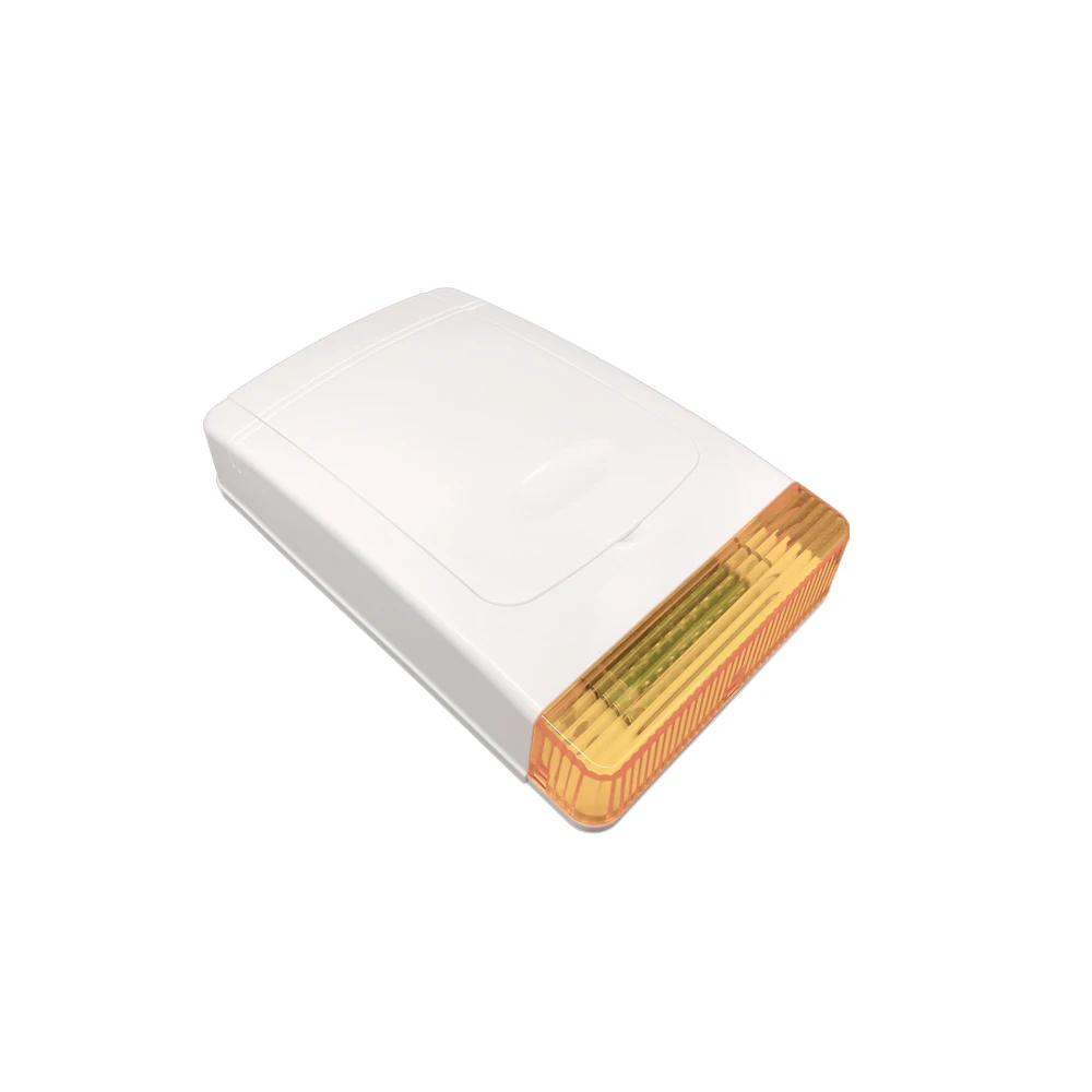 Wired Outdoor Flash Siren Loud Alarm Voice Flashing Light Strobe Siren Horn for House Burglar Alarm System Drive Thief Away