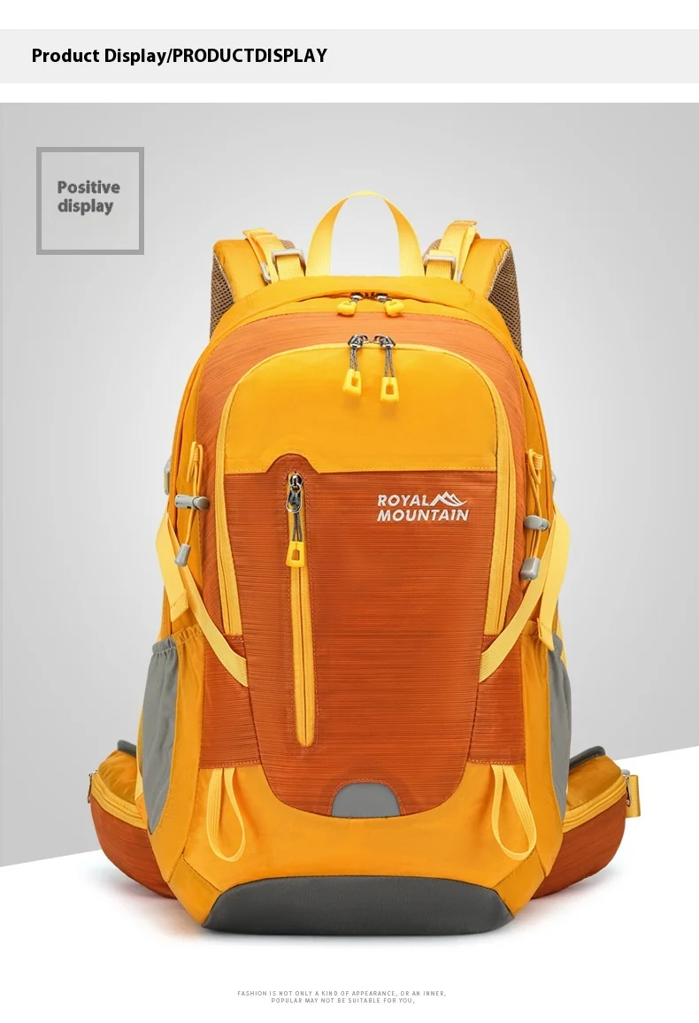 Nylon Wasserdichter Rucksack Casual Outdoor 35L Große Kapazität Reiserucksäcke Wandern Camping Bergsteigen Tasche Jugend Sporttaschen – Detail 21