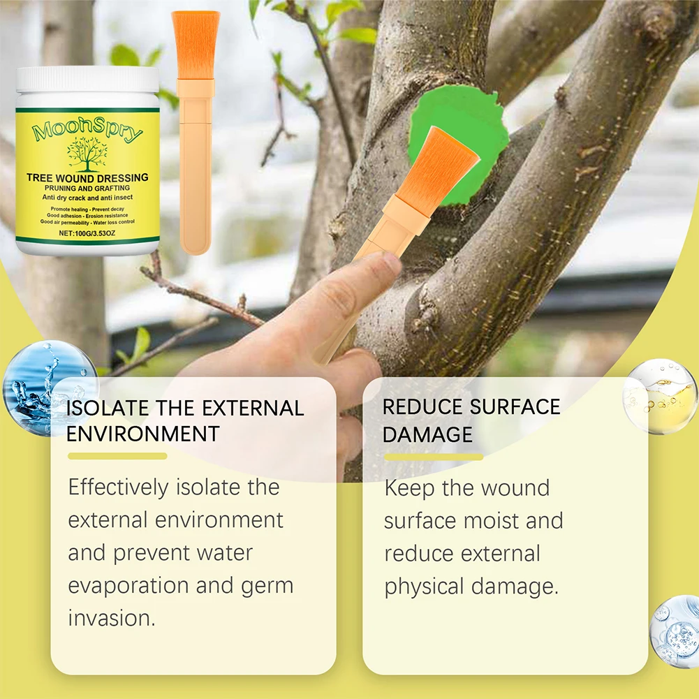 Tree Wound Dressing Tree Bonsai Wound Pruning Sealer Plant Cut Paste Pruning Compound Plant Healing Sealant for Tree and Bonsai