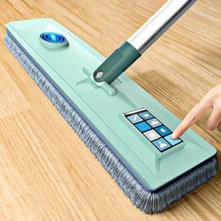 Squeeze Mop Flat Floor Washing Mop Plus Large Head No Hand Wash Dry Wet Household Cleaning Mops Tools Supplies Kitchen Hotes