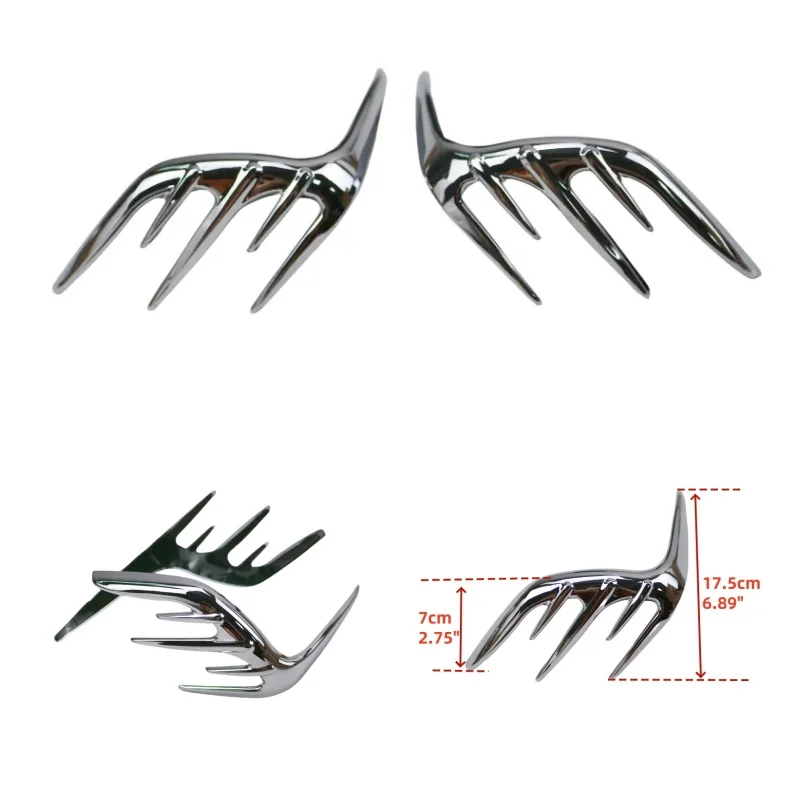 Chrome Motorcycle Passenger Speaker Outer Trim Case for Honda Goldwing GL1800 2006-2017