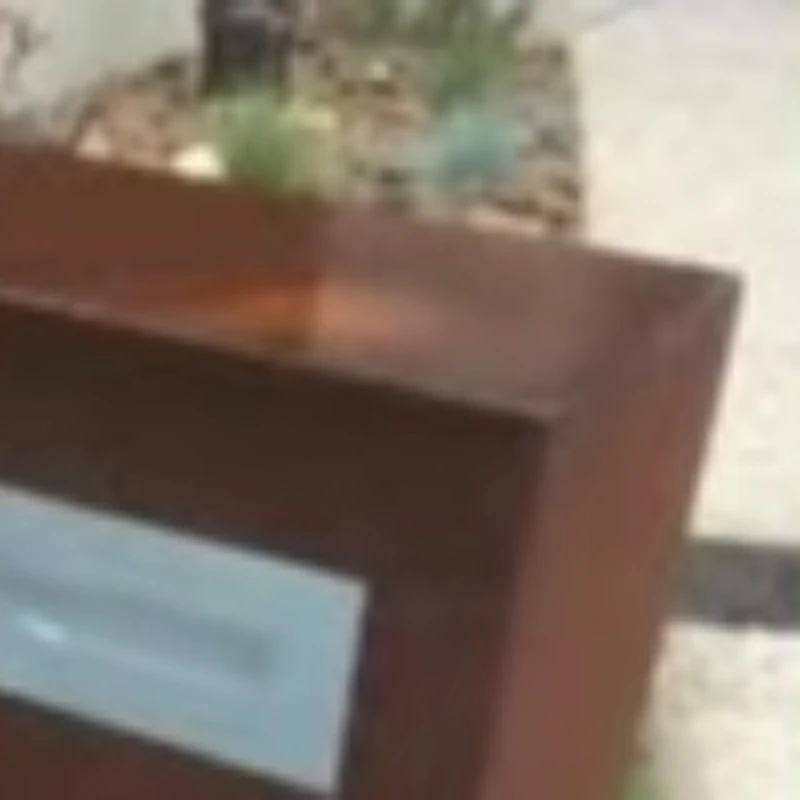 Waterproof House Letterbox New Design Corten Steel Letterbox Rusty Mailbox
