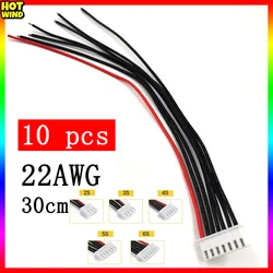 10 pezzi/lottp 1s 2s 3s 4s 5s 6s 7s 8s Lipo Battery Balance Charger Plug Line/wire/connector 22awg 300mm Jst-xh Balancer Cable