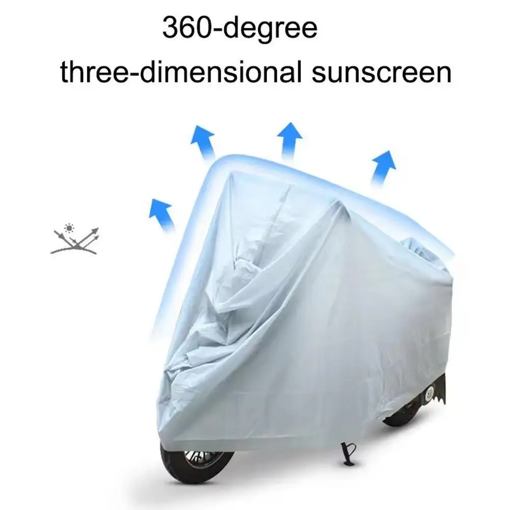 

Waterproof Bike Scooter Outdoor Rain Dust UV Proof Sun Protection Case PEVA Single Layer Rainproof Sunscreen Bicycle Cover