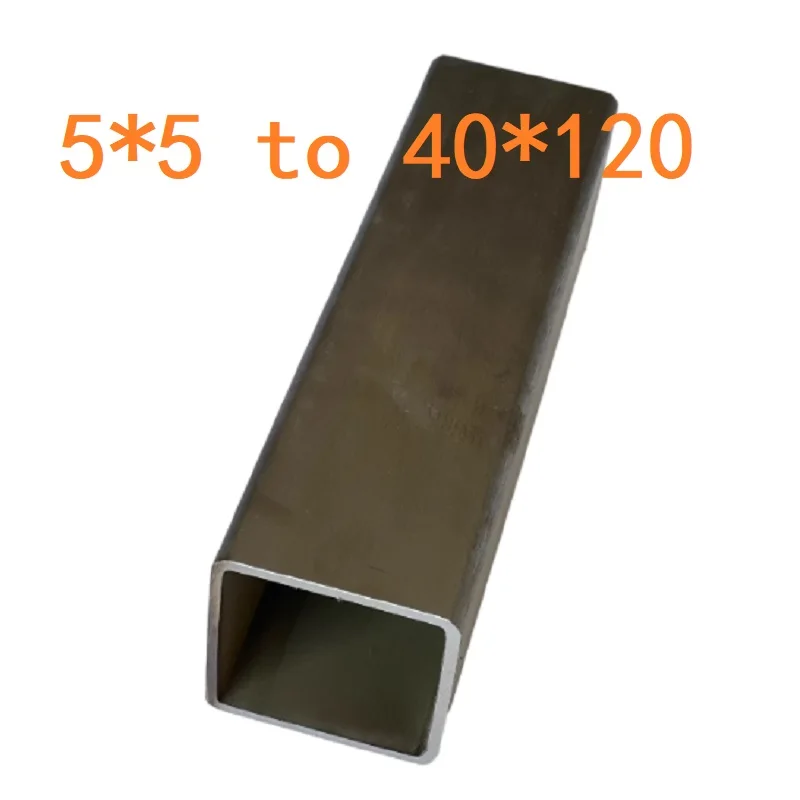 Beicai 1pc SUS304 Stainless Steel Rectangular Pipes Length 100 250 500mm OD 5*5mm To 40*120mm Metal Tube