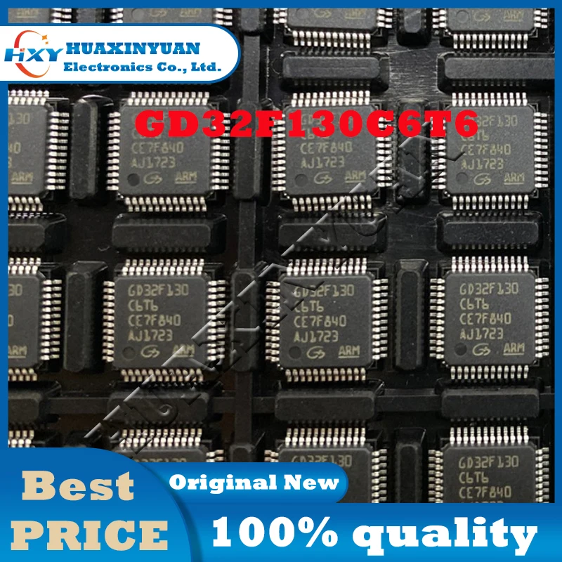 1PCS/LOT GD32F130C6T6 LQFP48 GD GD32F GD32F1 GD32F13 GD32F130 GD32F130C GD32F130C6 G New and Original  Ic Chip In Stock IC