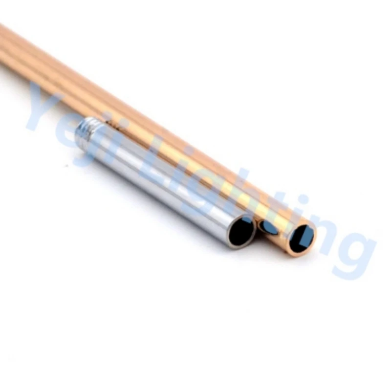 Lamp Tooth Tube M6 Single External Tube Metric Teeth Connecting Pipe Screw Tube Straight Iron Threaded Lighting accessories DIY