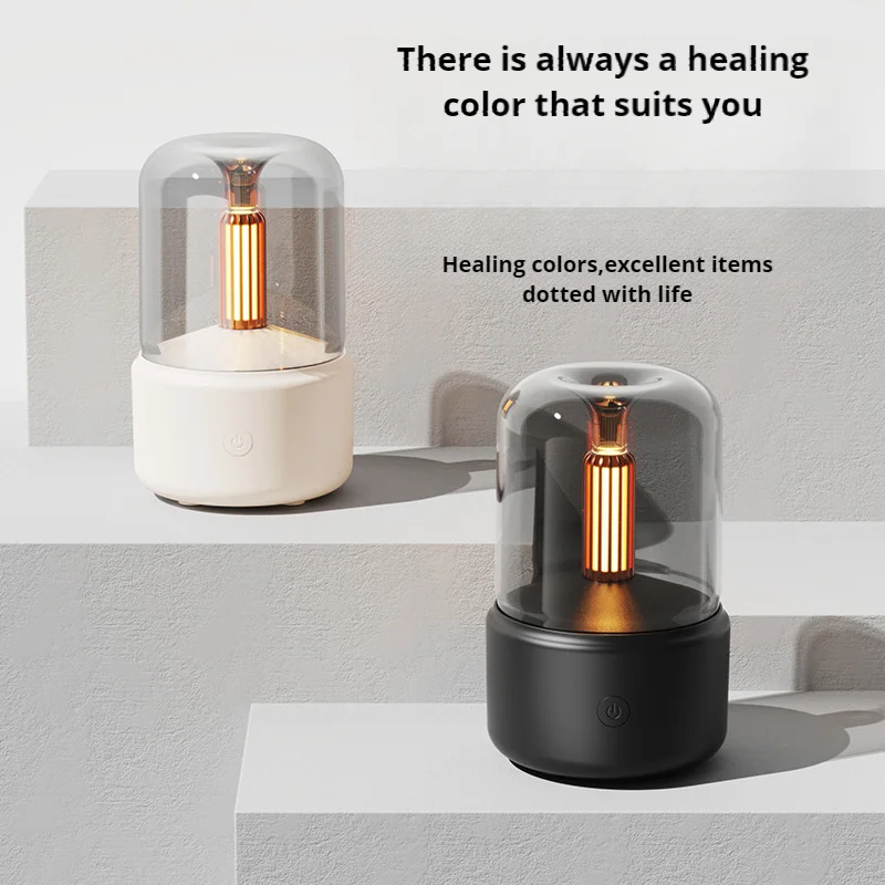 Simulation candlelight aromatherapy machine, household aromatherapy essential oil ultrasonic atomization aromatherapy machine