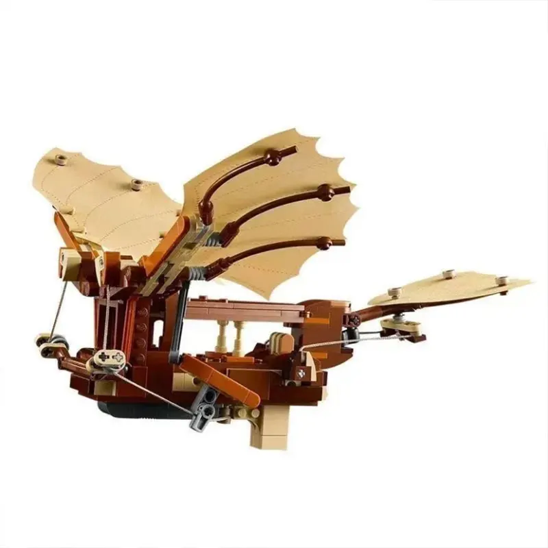 ใหม่ 2025 ในสต็อกสําหรับ Leonardo da Vinci's Flying Machine DIY ประกอบอิฐชุดของเล่นชุดของขวัญคริสต์มาสสําหรับหญิง
