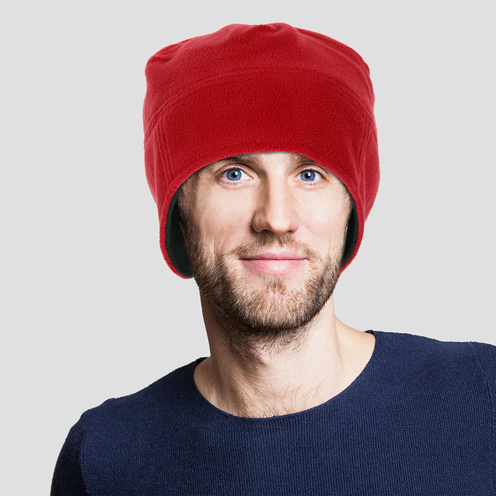 

Men Hats Ear Muffs Windproof Ski Cap Outdoor Riding Mens Warm Beanie Cycling Man
