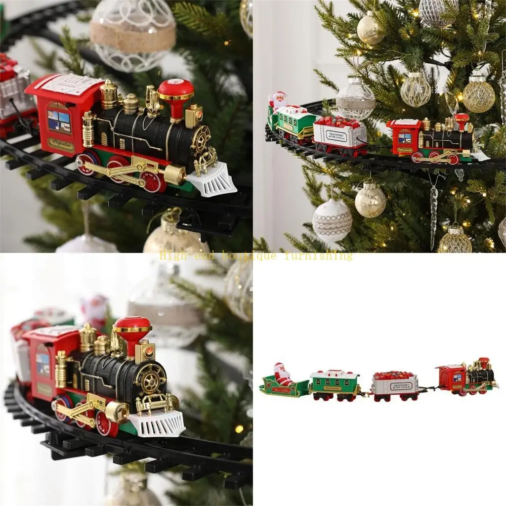 

L9NB Christmas Electric Train Toy New Year Christmas Kindergarten Award Present Gift