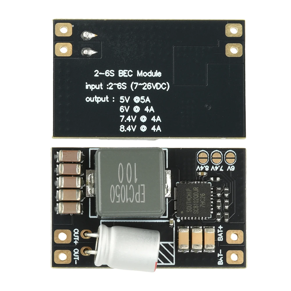 5A Mini DC-DC BEC Step Down Module 2-6S 5V Multi Voltage Output For RC FPV Aircraft Accessories RC Models Fixed Wing Aircraft