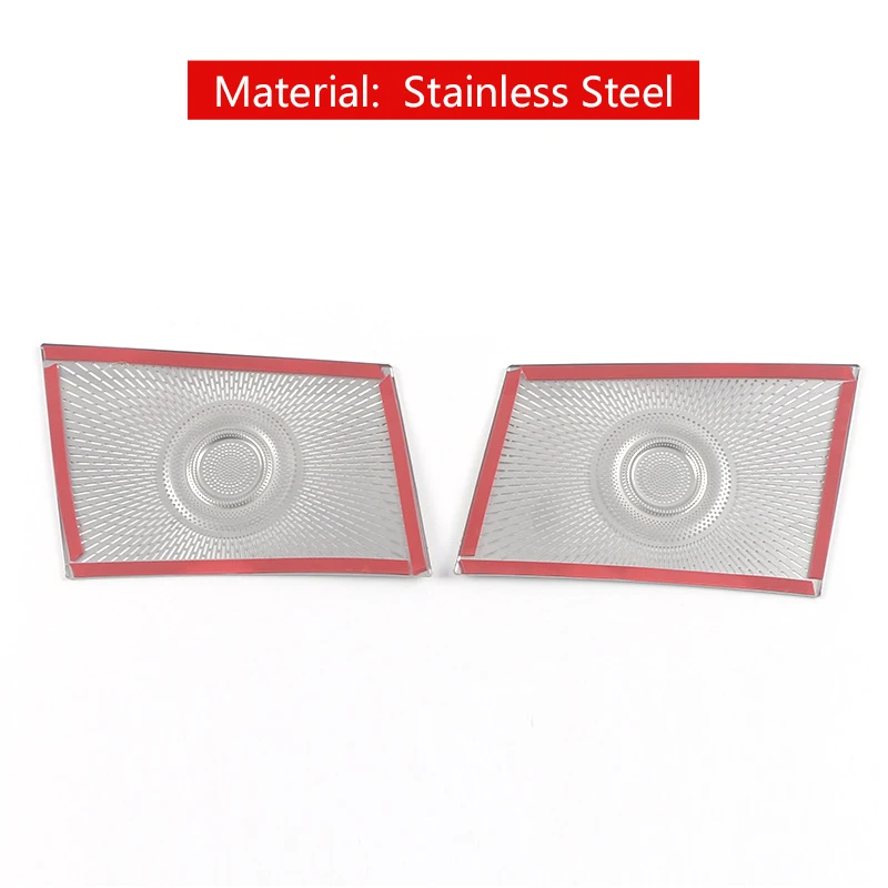 For Toyota Highlander XU70 2020 2021 2022 2023 2024 Stainless Car Dashboard Vent Sound Speaker Cover Panel Air Trims Stickers - view 6
