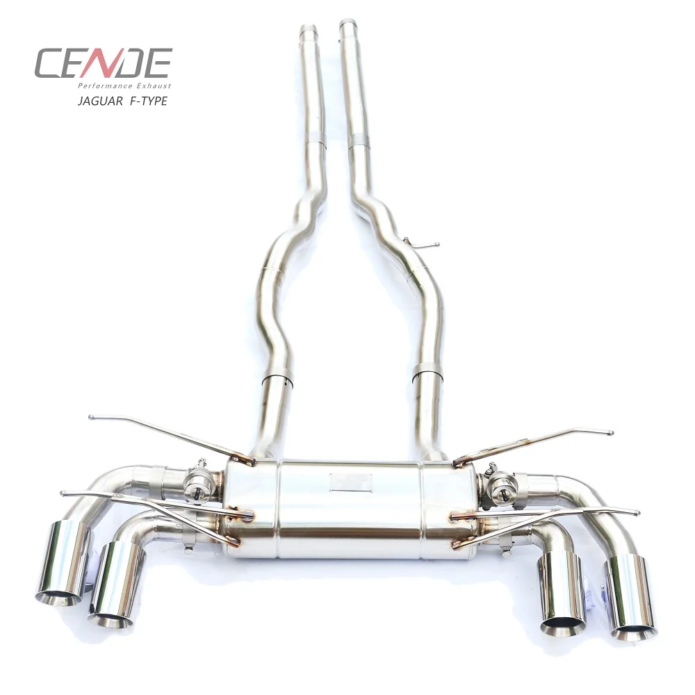 CENDE Performance Header+Catback Exhaust for JAGUAR F-TYPE 2.0T 3.0T