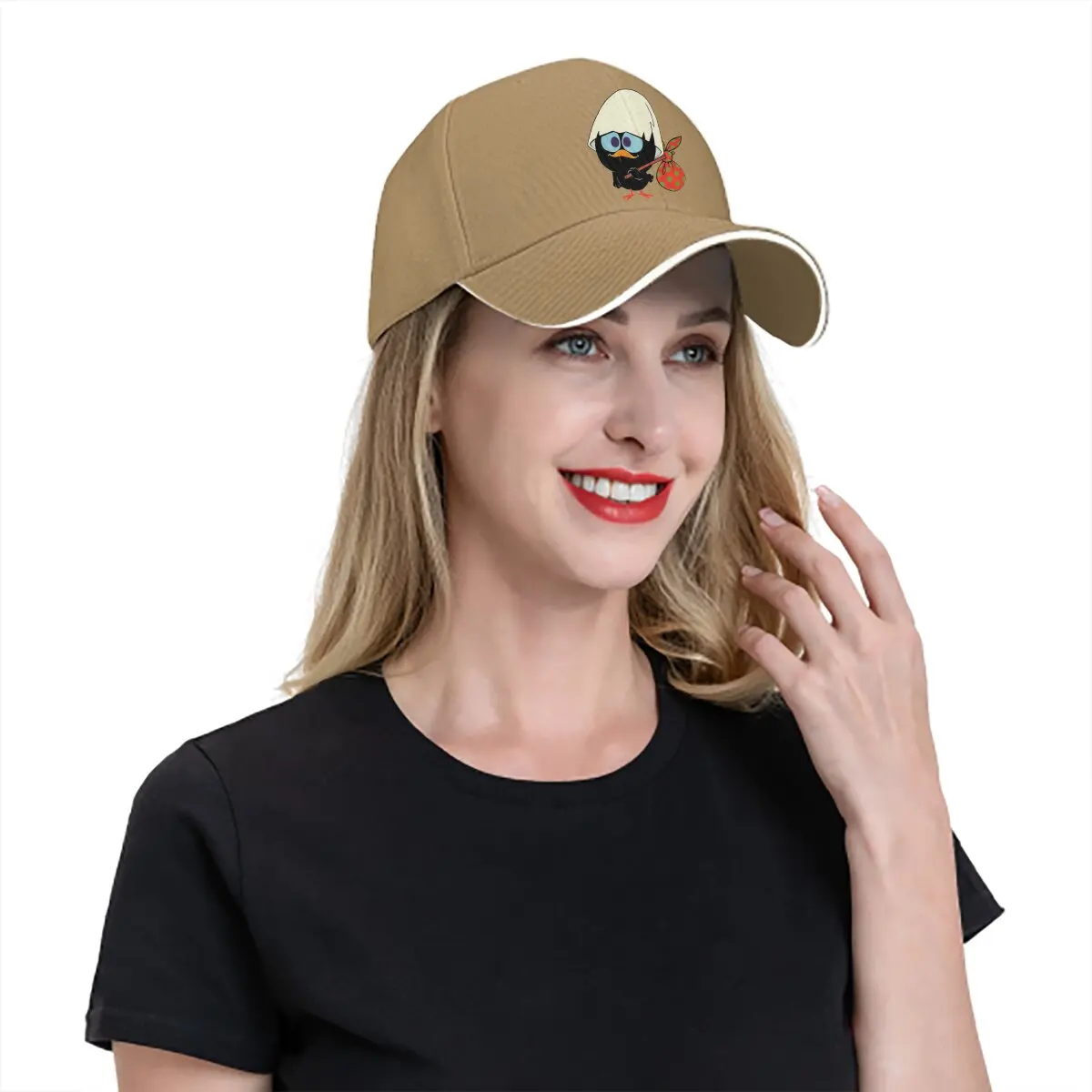 Calimero sombrero Multicolor de Anime con visera, gorra Unisex con visera, sombreros de protección informales infelices