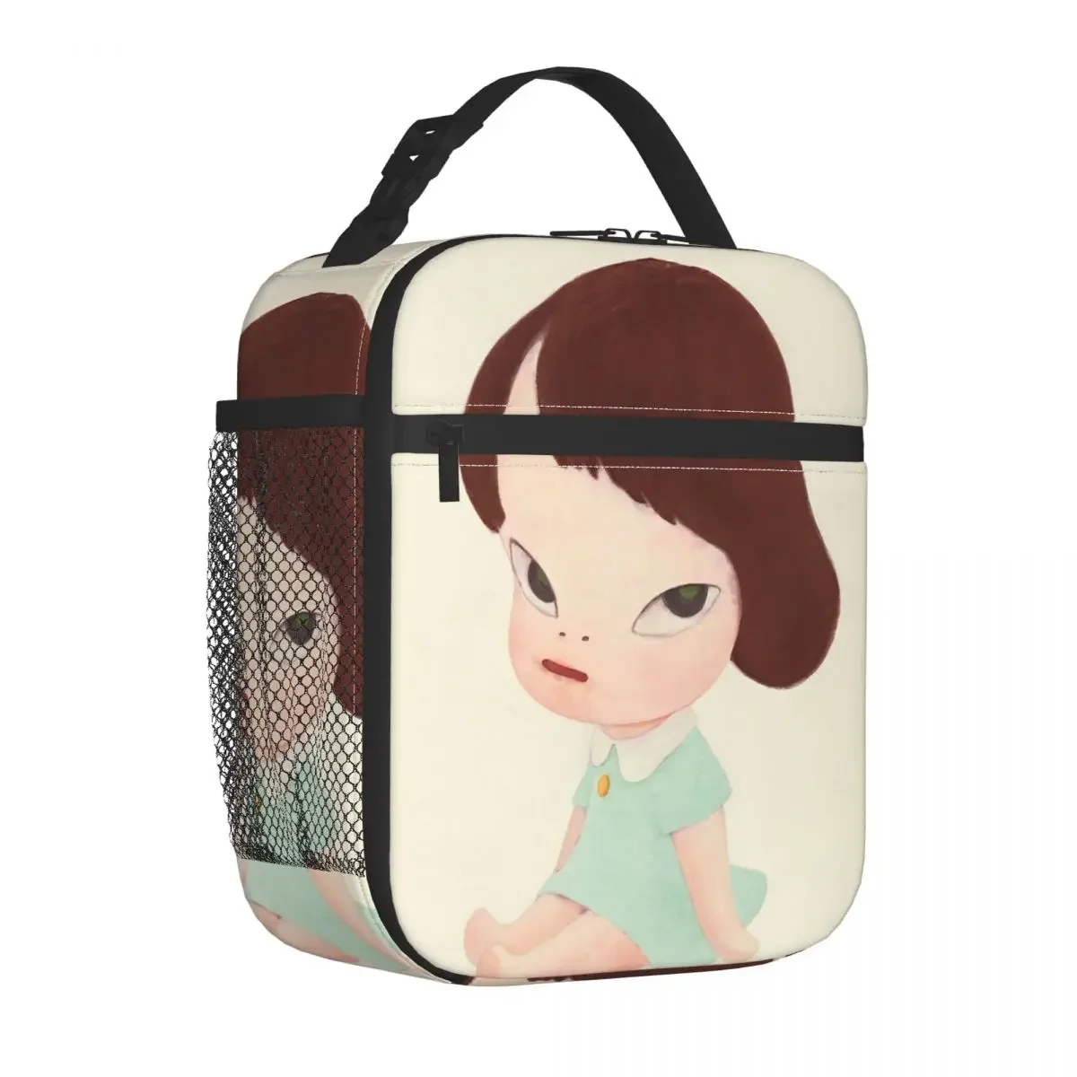 Yoshitomo Nara Insulated Lunch Bags Large Lunch Container Cooler Bag Tote Lunch Box School Picnic Food Bag