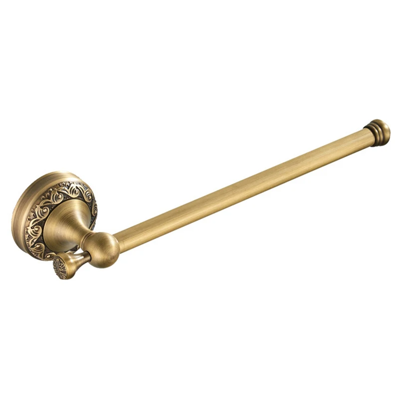 Antique Brass Bathroom  Holder Single Towel Bar Towel Rack Vintage Copper Towel Rail 29cm Bathroom Accessories