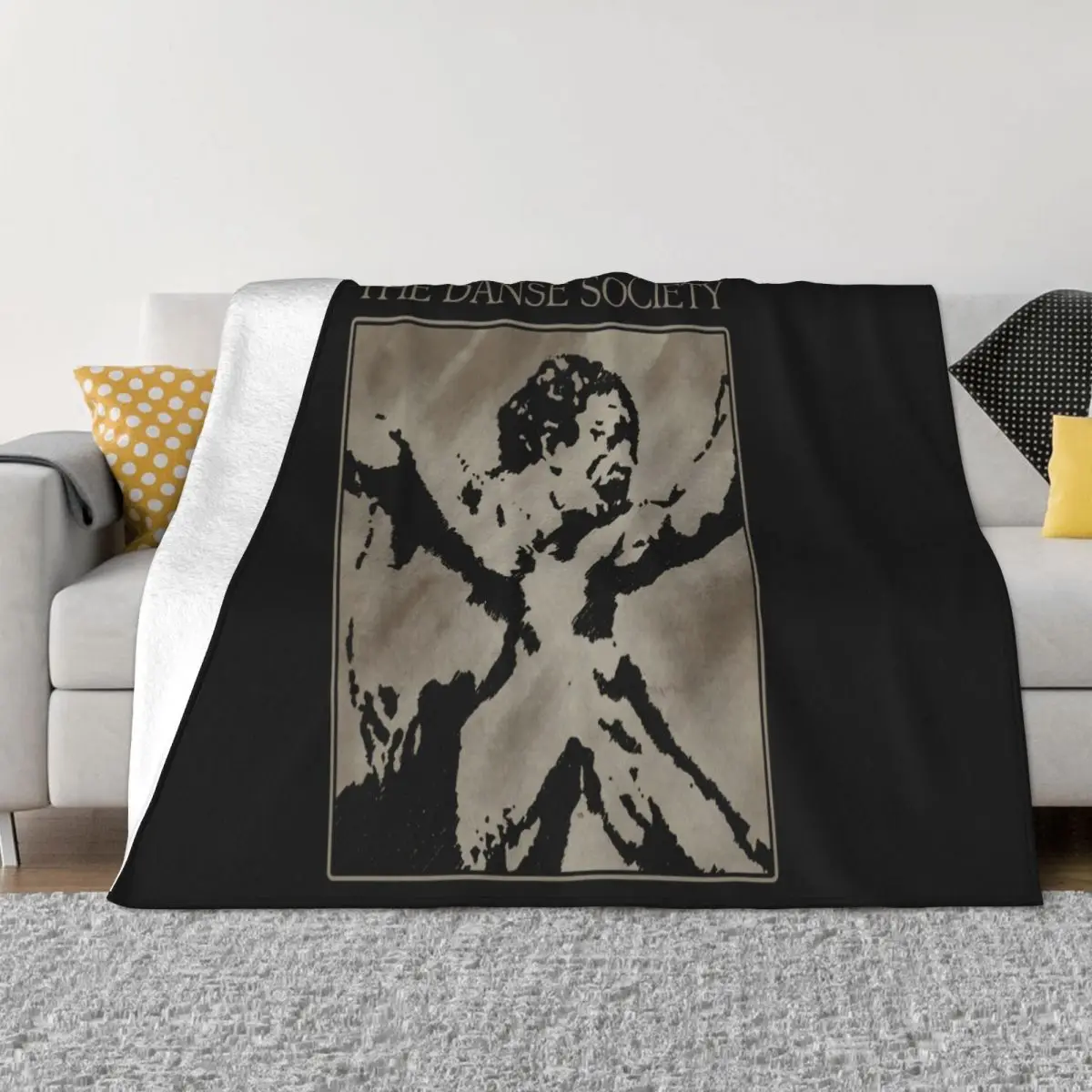 

The Danse Society Seduction Black Gothic Rock Darkwave Synthpop Holiday Straight Popular Style Girl Throw Blanket