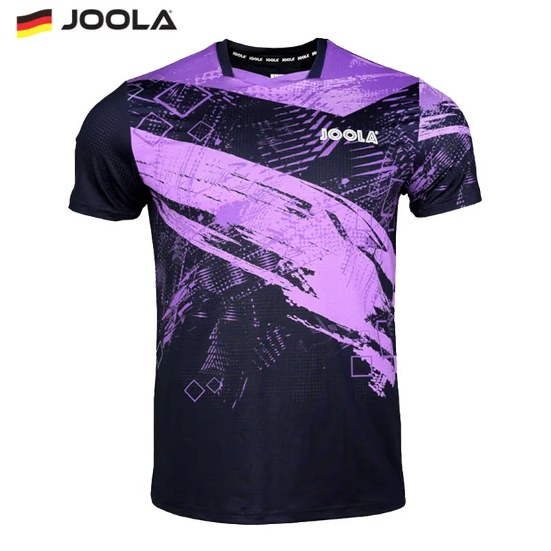 JOOLA 2207 maglia da Ping Pong comoda maglietta sportiva da uomo e da donna camicia da Ping Pong a maniche corte traspirante ad asciugatura rapida