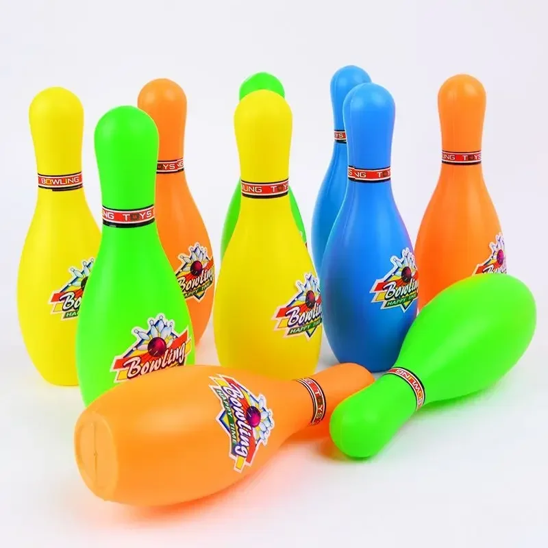 Jeu de bowling amusant pour bébé, jouet d'entraînement, jouets de développement AV, préhension et mouvement, meilleur cadeau, 10 bouteilles, 2 balles, 12 pièces par ensemble