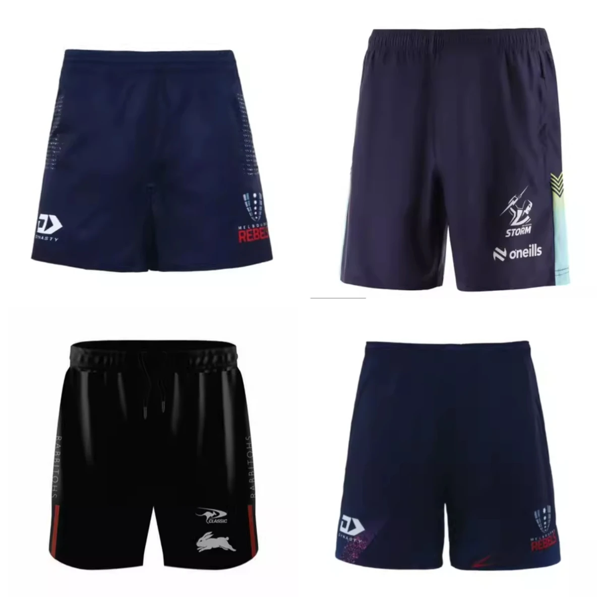 2025 Verano Caliente Nuevo Australiano NRLCanterbury-Bankstown Bulldog Norte y Sobre Sydney Rabbi Dog Play Pantalones Cortos De Entrenamiento Familiar