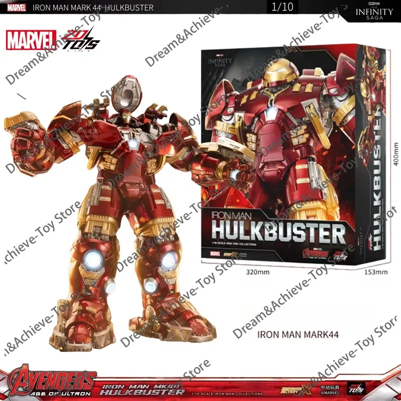 Avengers Iron Man MK44 Hulkbuster LED Action Figure, 1/10 36cm, Anniversary Collectible Model Gift