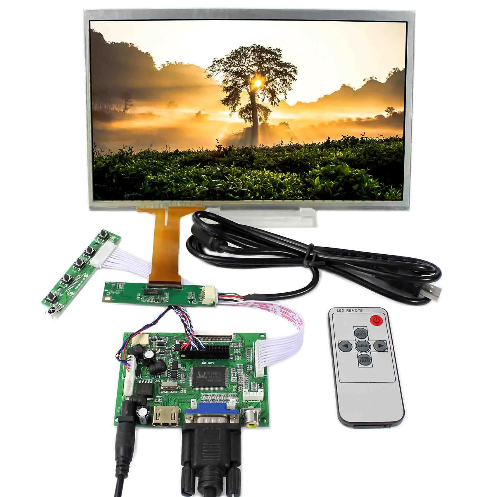 

HDM I VGA 2AV LCD Controller Board 10.1" 1366x768 LCD Capacitive Touch Screen