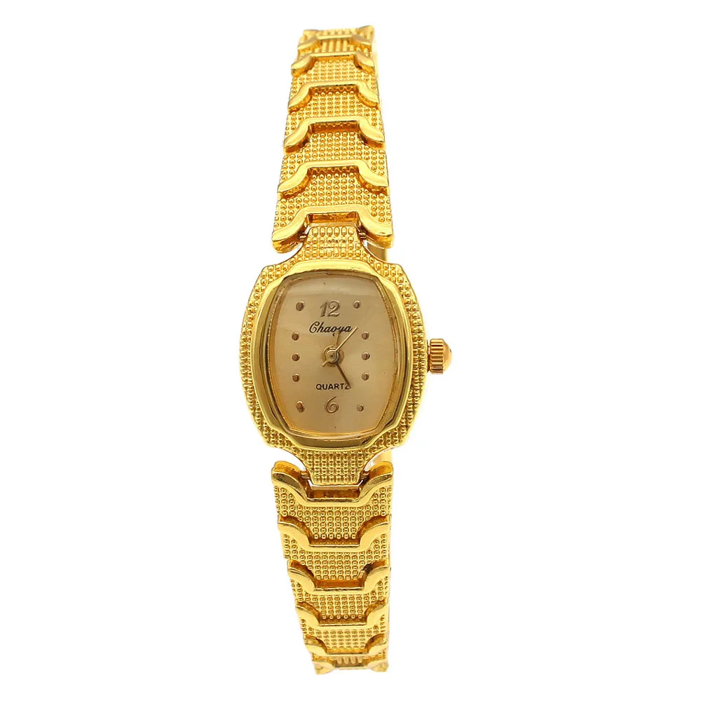 جديد فاخر العلامة التجارية الكوارتز الفولاذ المقاوم للصدأ للنساء ساعات ذهبية ساعة سوار السيدات فستان الذهب ساعة اليد الإناث امرأة الساعات