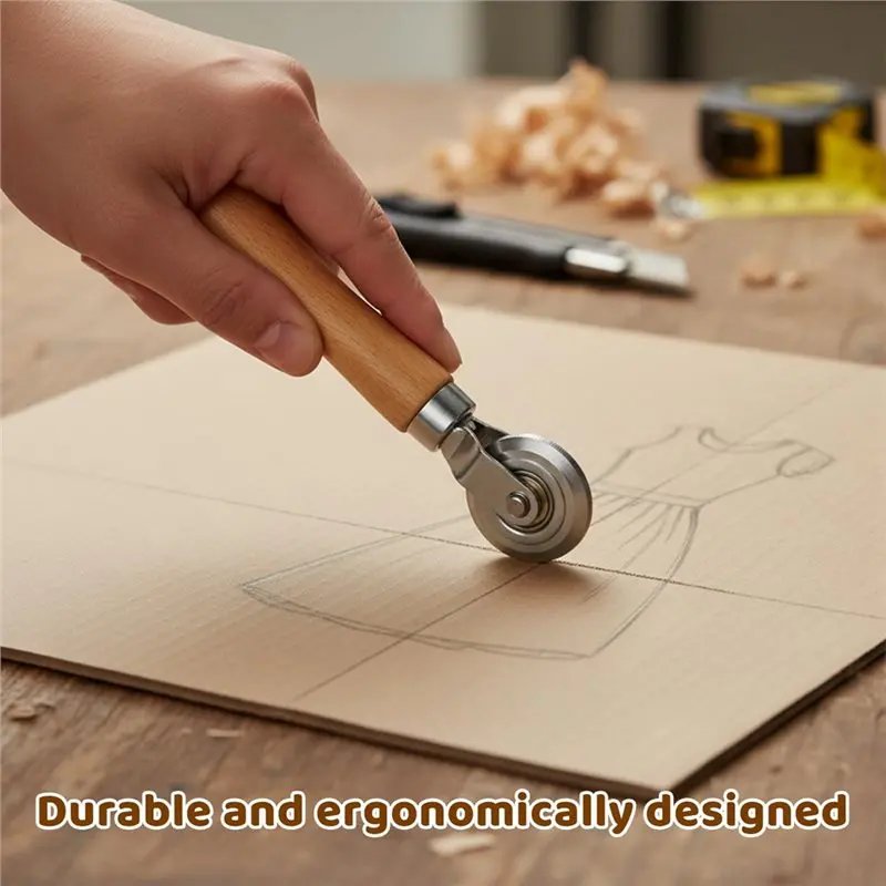 Box Resizer Tool(3 Pcs), Cardboard Scoring Tool& Paper Perforator Tool Tracing Wheel And Measuring Tape Included-AA26