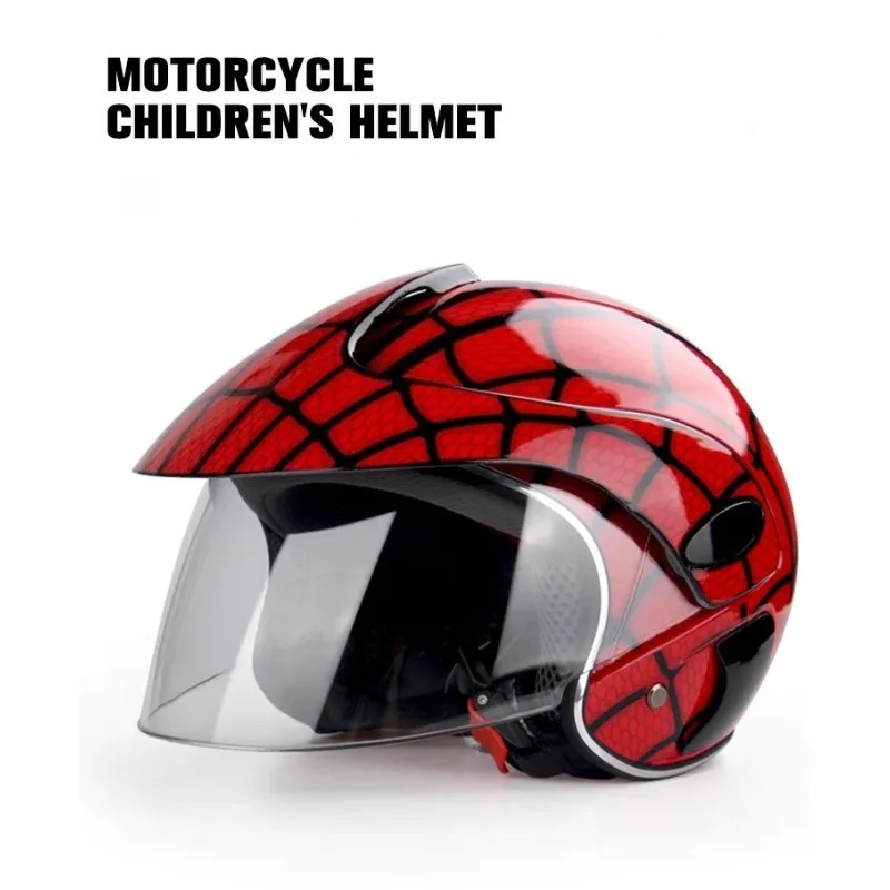 48-53CM Kids Motorcycle Riding Helmet Creative Design Cartoon Scooter Children Safety Cap Four Seasons Capacete