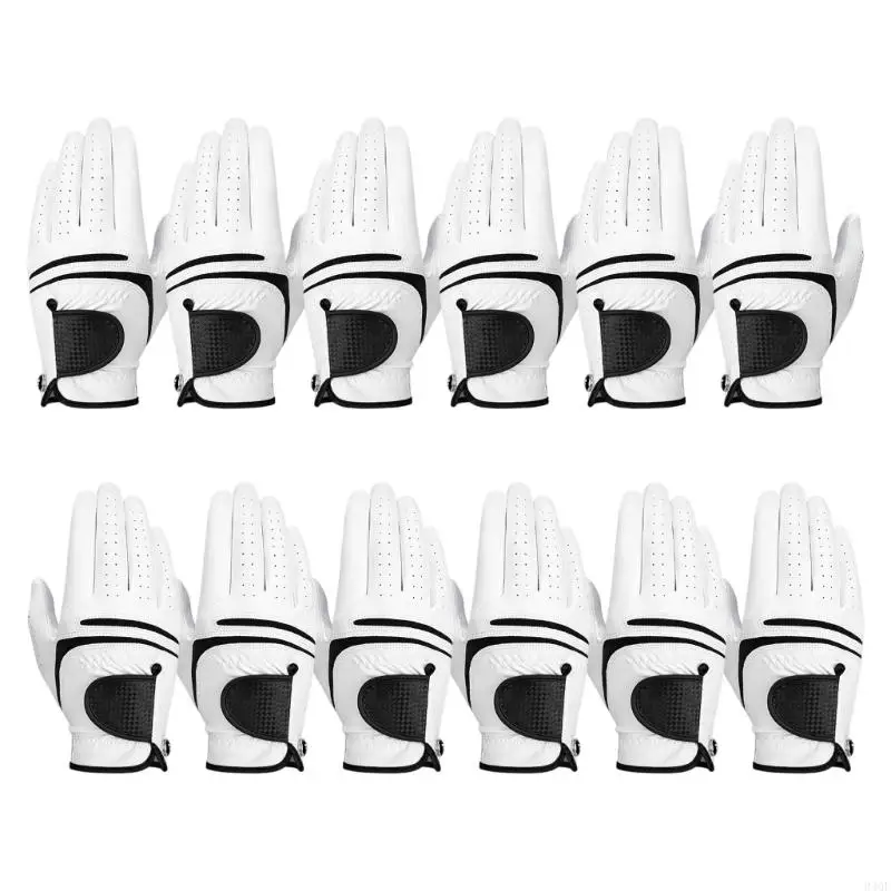 

340F Leather Golf Gloves for Man Breathable Golf Gloves Comfotable Golf Gloves