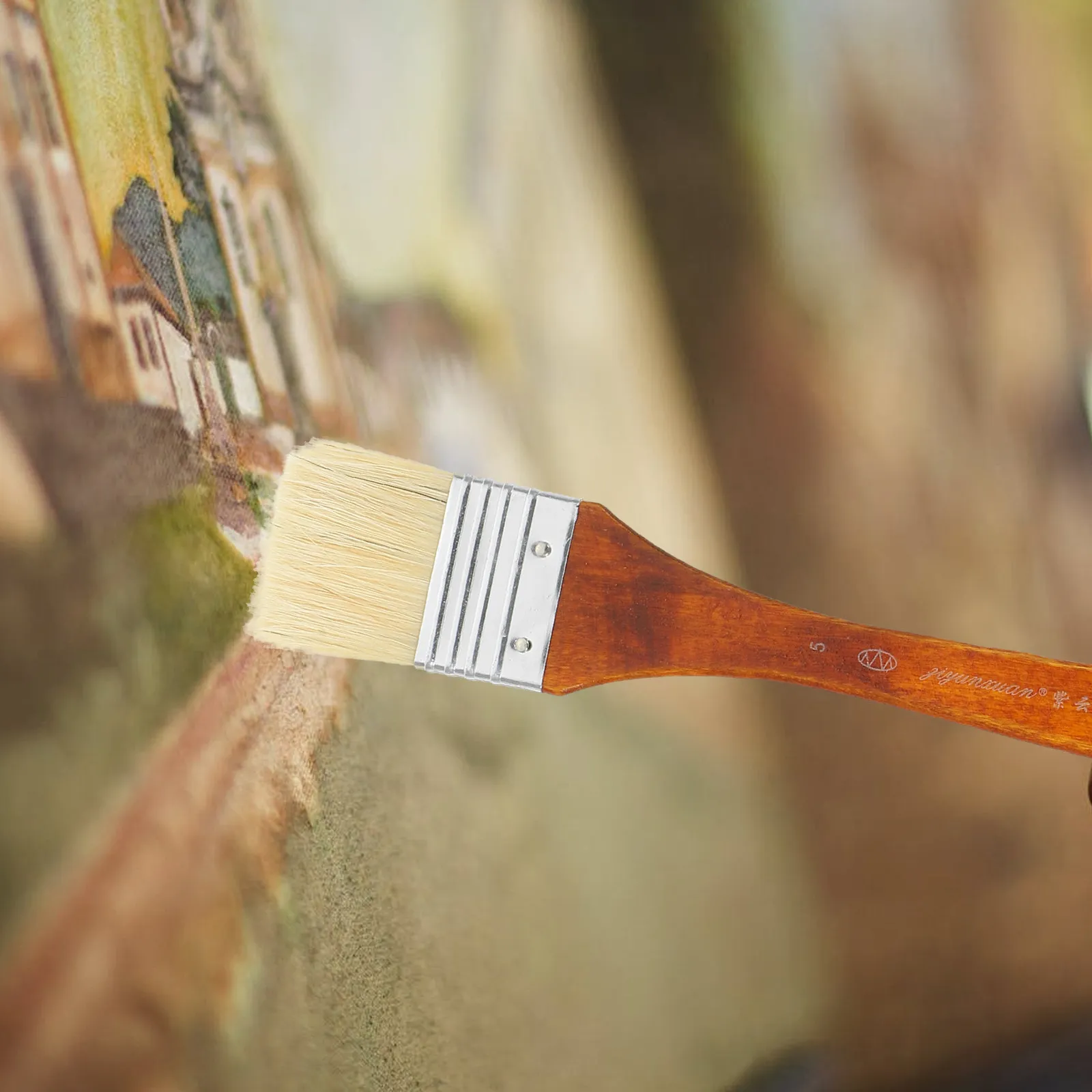 5-pinceis-grossos-para-pintura-a-Oleo-e-aquarela-com-cabo-ferramenta-essencial-para-artistas